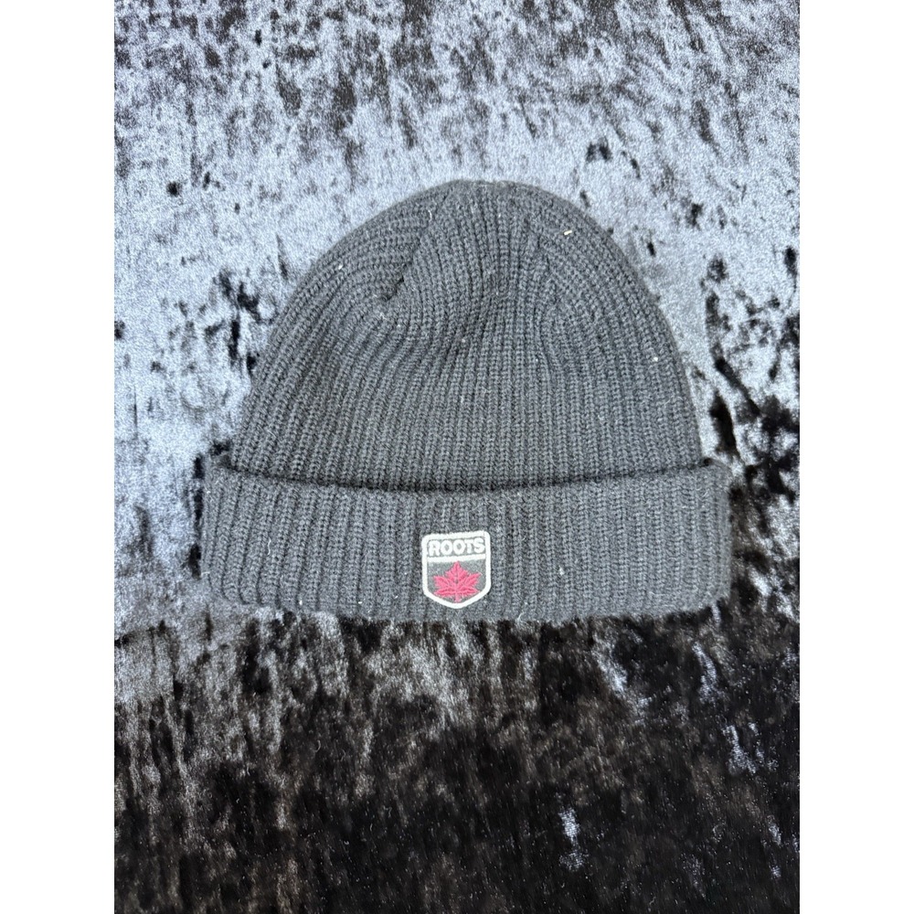 Roots Beanie Adult One‎ Size Comfy Warm Casual Graphic Hat Black